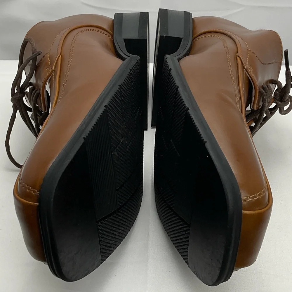 JF J.Ferrar Men's Sz10 Tan Leather Oxfords‎ #0224
